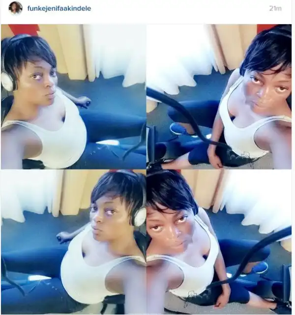 Actress Funke Akindele Releases Hot Gym Pictures For Fans